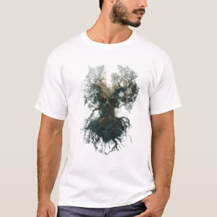 T-shirt Arbre de crâne Surréalisme Nature sombre