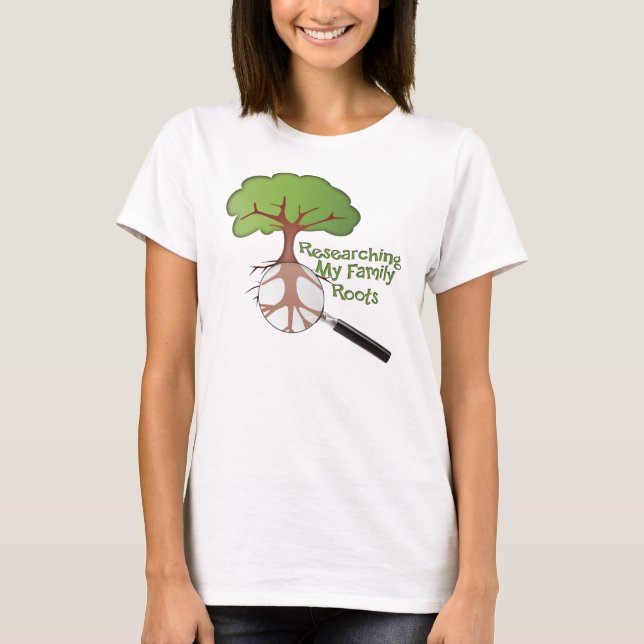 T-shirt Arbre de famille Une ancêtre (Devant)
