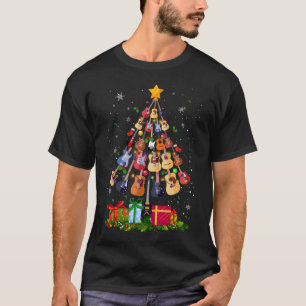 T-shirt Arbre de Guitare de Noël - Cadeaux de Guitare - En