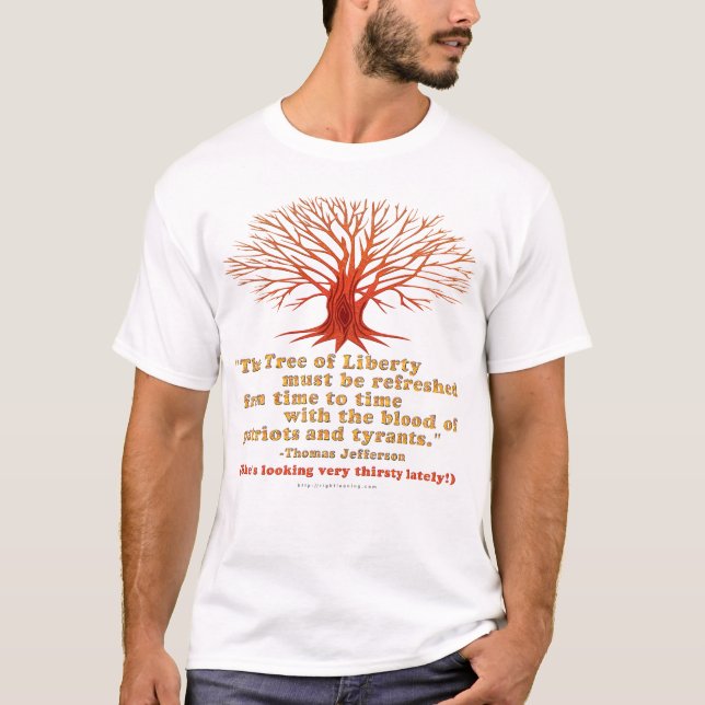 T-shirt Arbre de Jefferson de la liberté (Devant)
