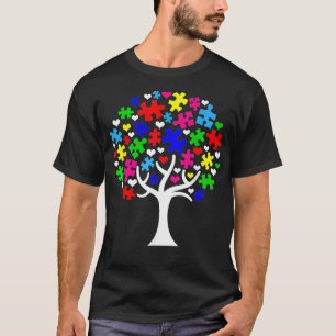 T-shirt Arbre de la Sensibilisation sur l'autisme de vie M
