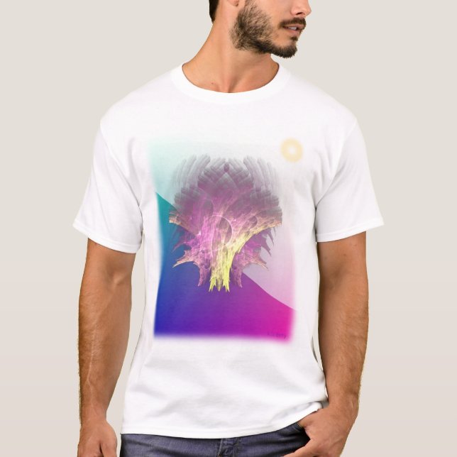 T-shirt Arbre de la vie de fractale (Devant)