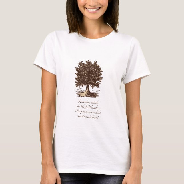 T-shirt Arbre de liberté trahison et Tee - shirt de parcel (Devant)