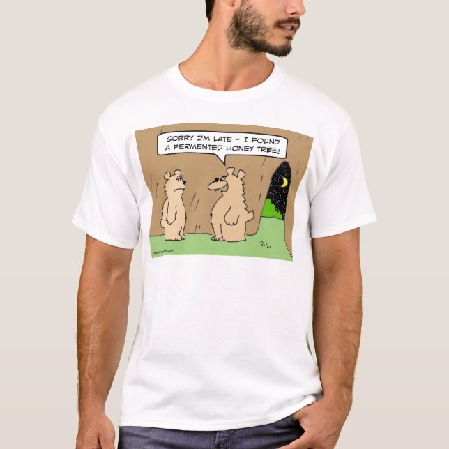 T-shirt arbre de miel fermenté par ours ivre (Devant)