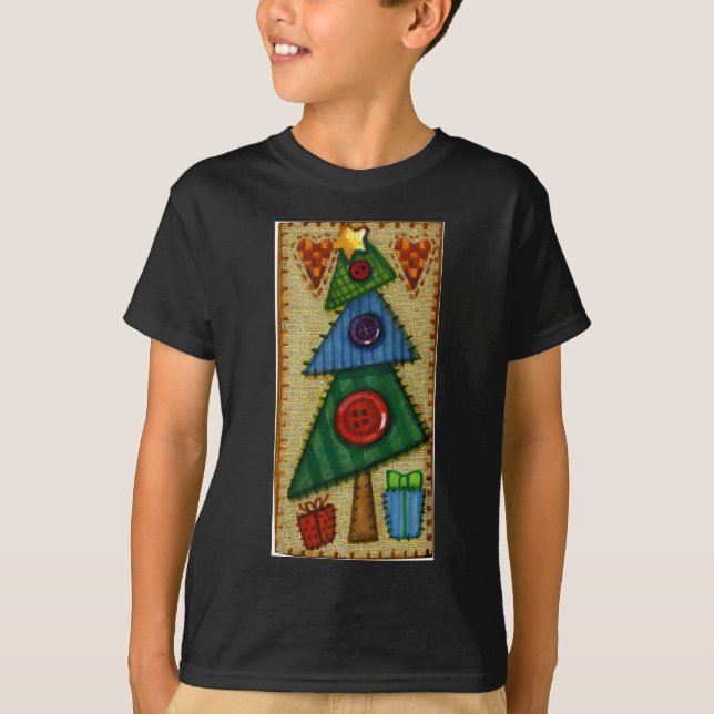 T-shirt arbre de Noël (Devant)