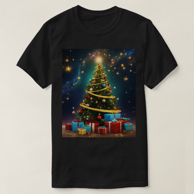 T-shirt Arbre de Noël. (Design devant)