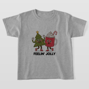 T-shirt Arbre de Noël Amateur de Café Hiver Se Sentent Joy