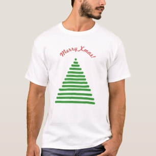 T-shirt - Arbre de Noël avec Texte Arché