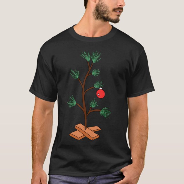 T-shirt Arbre de Noël Brown Charlie (Devant)