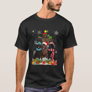 T-shirt arbre de Noël de chien