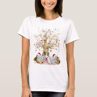 T-shirt Arbre De Noël En Coton De Tulear Pour Chien