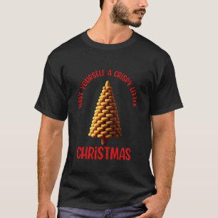 T-shirt Arbre de Noël en nuggets de poulet Meme Nourriture