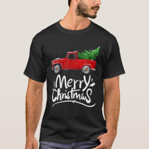 T-shirt Arbre de Noël en Wagon vintage sur les vacances de