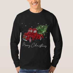T-shirt Arbre de Noël en Wagon vintage sur les vacances de