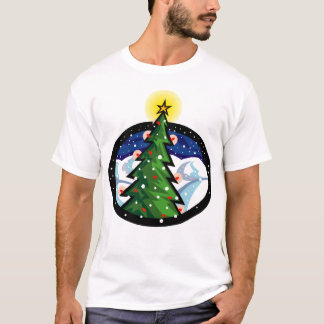 T-shirt Arbre de Noël la nuit