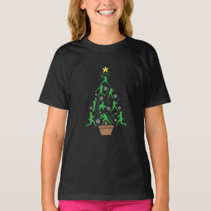 T-shirt Arbre de Noël pour filles de filles