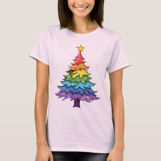 T-shirt Arbre de Noël Rainbow