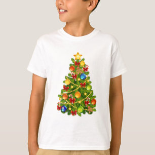 T-shirt Arbre de Noël vert