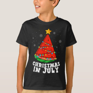 T-shirt Arbre de pastèque de vacances d'été de Noël en jui