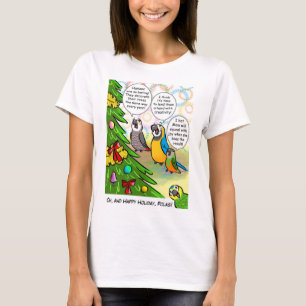 T-shirt Arbre de perroquets et de Noël