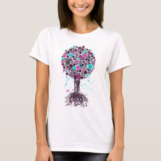 T-shirt Arbre de pièce en t de vert de la vie (dames) -