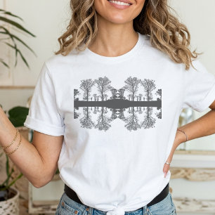 T-shirt arbre de réflexion Minimaliste NATURE