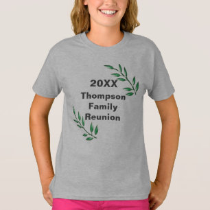 T-shirt Arbre de Réunion de Famille Branches Feuilles Souv