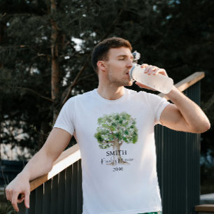 T-shirt Arbre de réunion familiale personnalisée