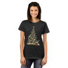 Arbre de scintillement de Joyeux Noël d'or