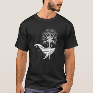 T-shirt Arbre De Vie Arbre Mystique Fractale Yoga Méditati