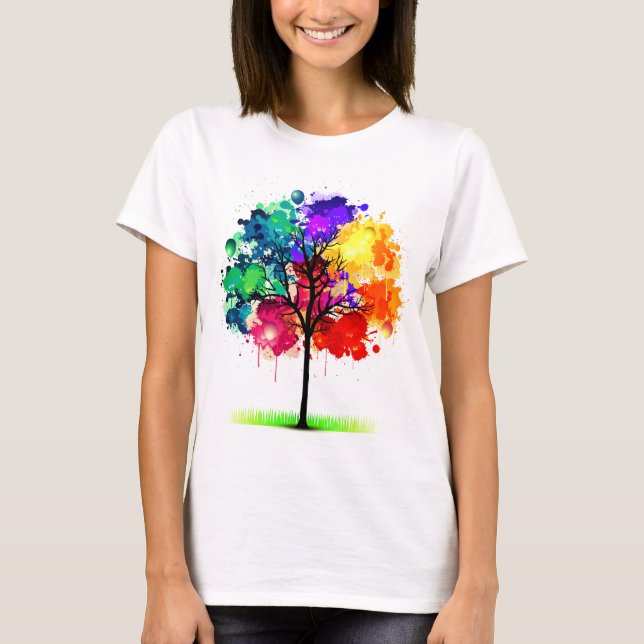 T-shirt Arbre de vie coloré (Devant)