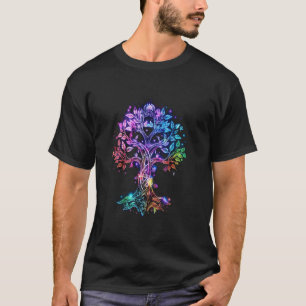 T-shirt Arbre de vie coloré Odin Viking Valhalla Pagan 1