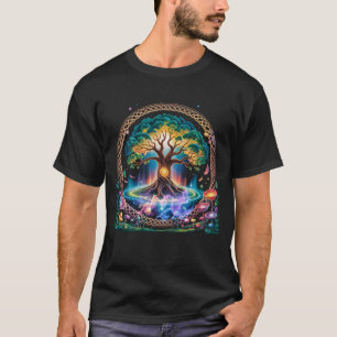 T-shirt Arbre de vie enchanté Viking Midgard Thor Walhall