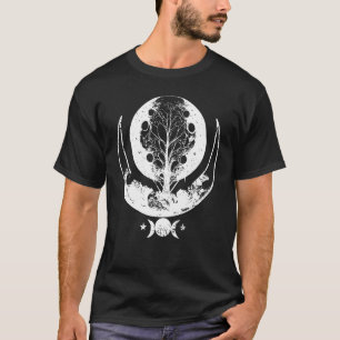 T-shirt Arbre de Vie Occultisme Phases de la Lune Astrolog