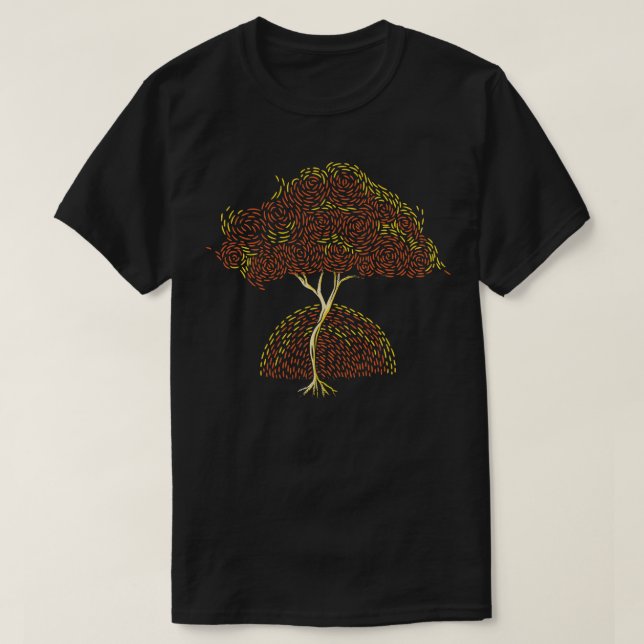 T-shirt Arbre du coucher de soleil par Tobe Fonseca (Design devant)
