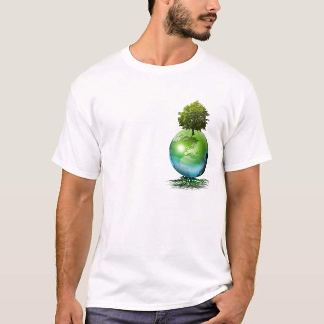 T-shirt Arbre du monde - concept d'écologie (Devant)