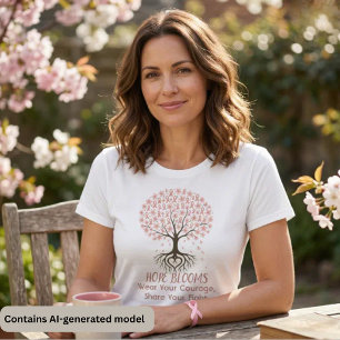 T-shirt Arbre du Ruban Rose de l'Espoir - Sensibilisation 