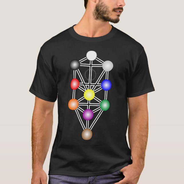 T-shirt Arbre du tee - shirt des hommes foncés de la vie (Devant)