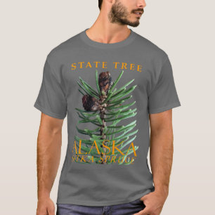 T-shirt Arbre Du Territoire De L'Alaska L'Épinette De Sitk