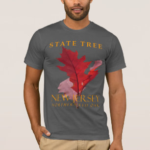 T-shirt Arbre du Territoire du New Jersey Le Chêne Rouge d