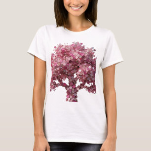 T-shirt Arbre élégant argenté de SENSIBILISATION AU CANCER