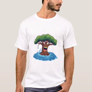 T-shirt Arbre en colère dans les inondations
