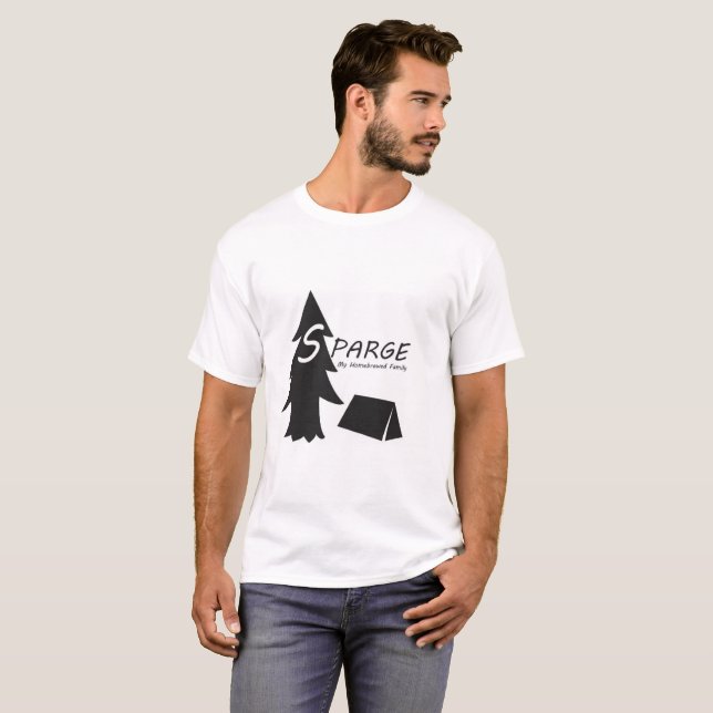 T-shirt Arbre et tente Sparge. (Devant entier)