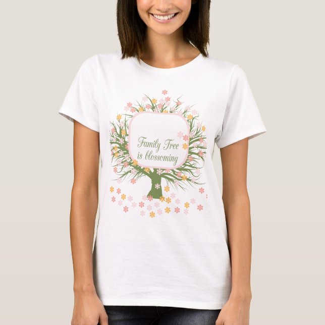 T-shirt Arbre familial en floraison (Devant)