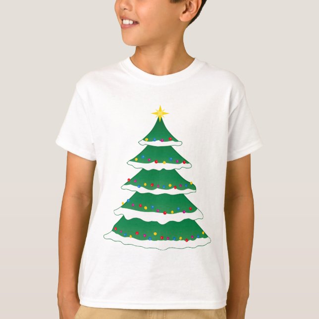T-shirt Arbre généalogique de Noël de vacances gaies de (Devant)