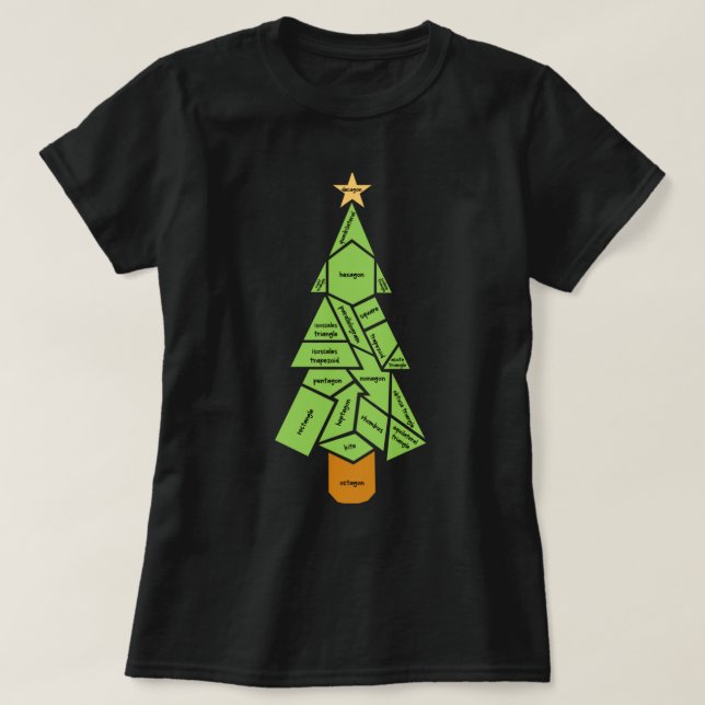 T-shirt Arbre géométrique en polygones pour les amateurs d (Design devant)