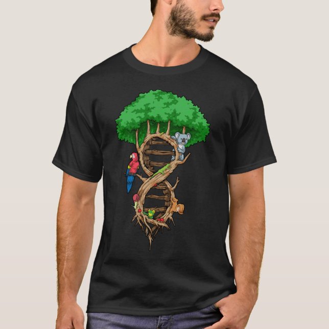 T-shirt Arbre infini de la vie Biologie de l'ADN Environne (Devant)