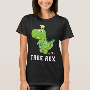 T-shirt Arbre Rex. Animal Pun Dinosaur Dinosaur Noël Paja