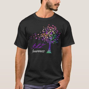 T-shirt Arbre Rubans ALZ Sensibilisation Soutien ALZ Warri
