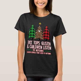 T-shirt Arbre Tops Gécoute Et Les Enfants N'Écoutent Rien
